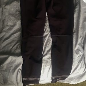 cool mesh burgundy leggings